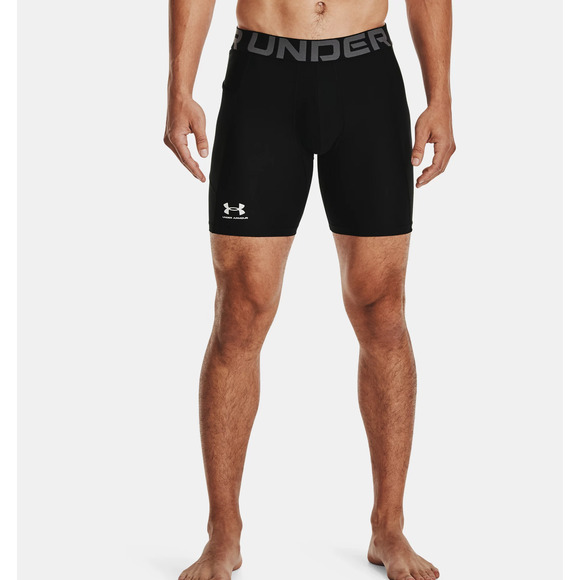 NWT Under Armour HeatGear Men's 6" Compression Shorts in Black size XL - Picture 1 of 7